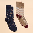 Joules Mens Kinsbury Two Pack Socks