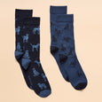 Joules Mens Kinsbury Two Pack Socks