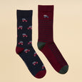 Joules Mens Kinsbury Two Pack Socks
