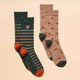 Joules Mens Kinsbury Two Pack Socks