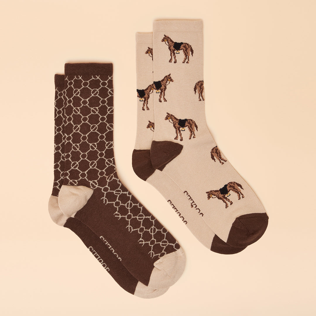 Joules Ladies Everyday 2 Pack Socks