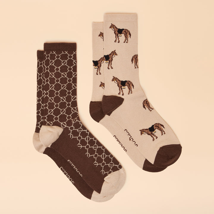 Joules Ladies Everyday 2 Pack Socks