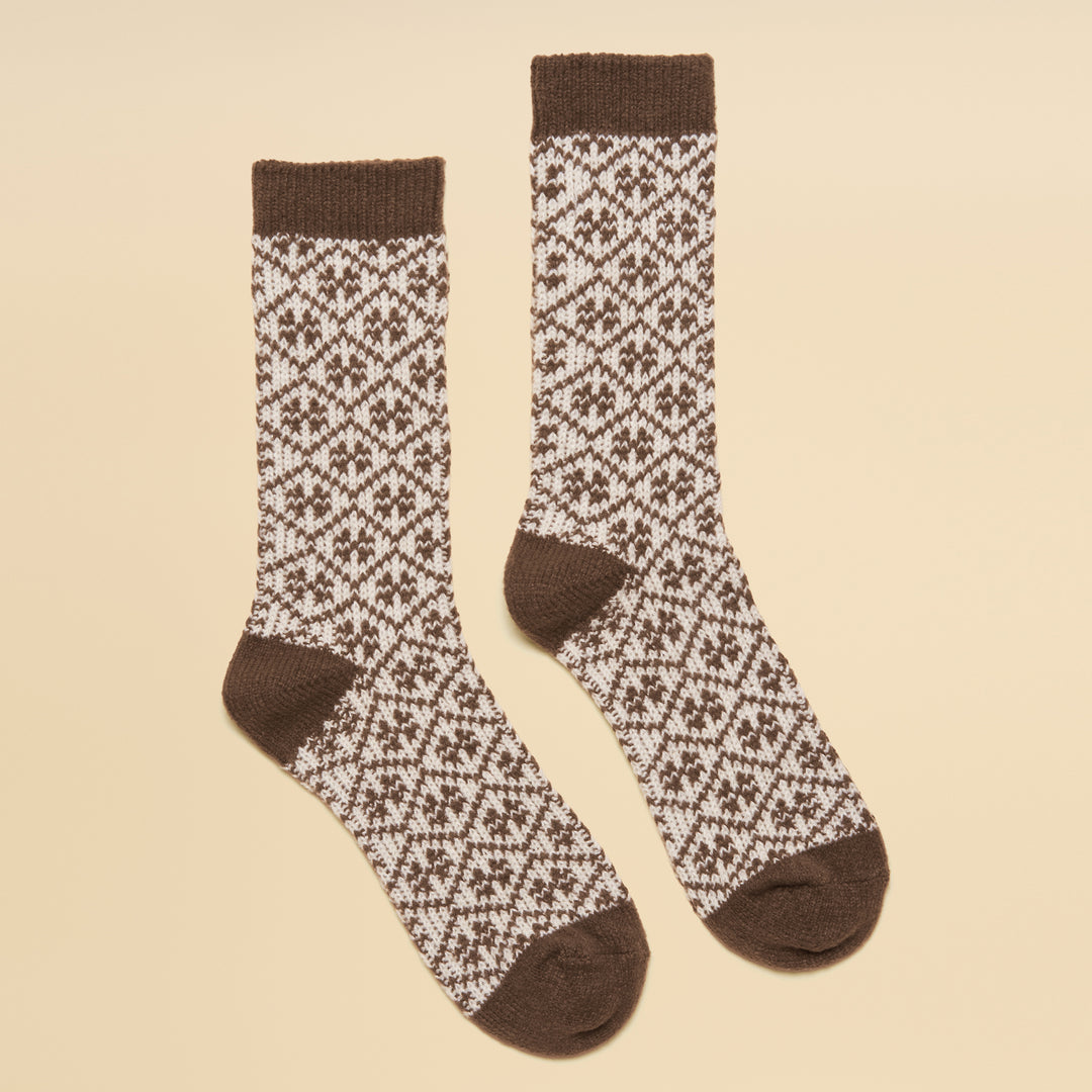 Joules Ladies Cosy Geo Socks