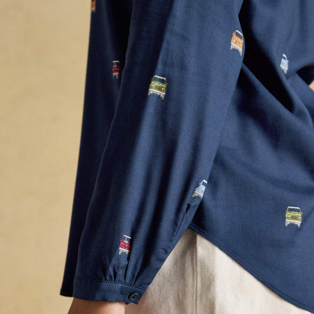 Joules Ladies Elvina 4x4 Print Shirt