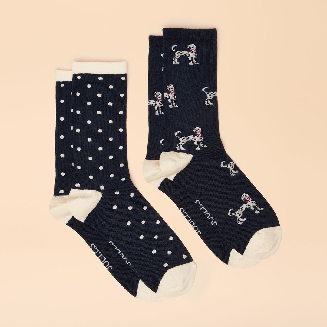 Joules Ladies Everyday 2 Pack Socks