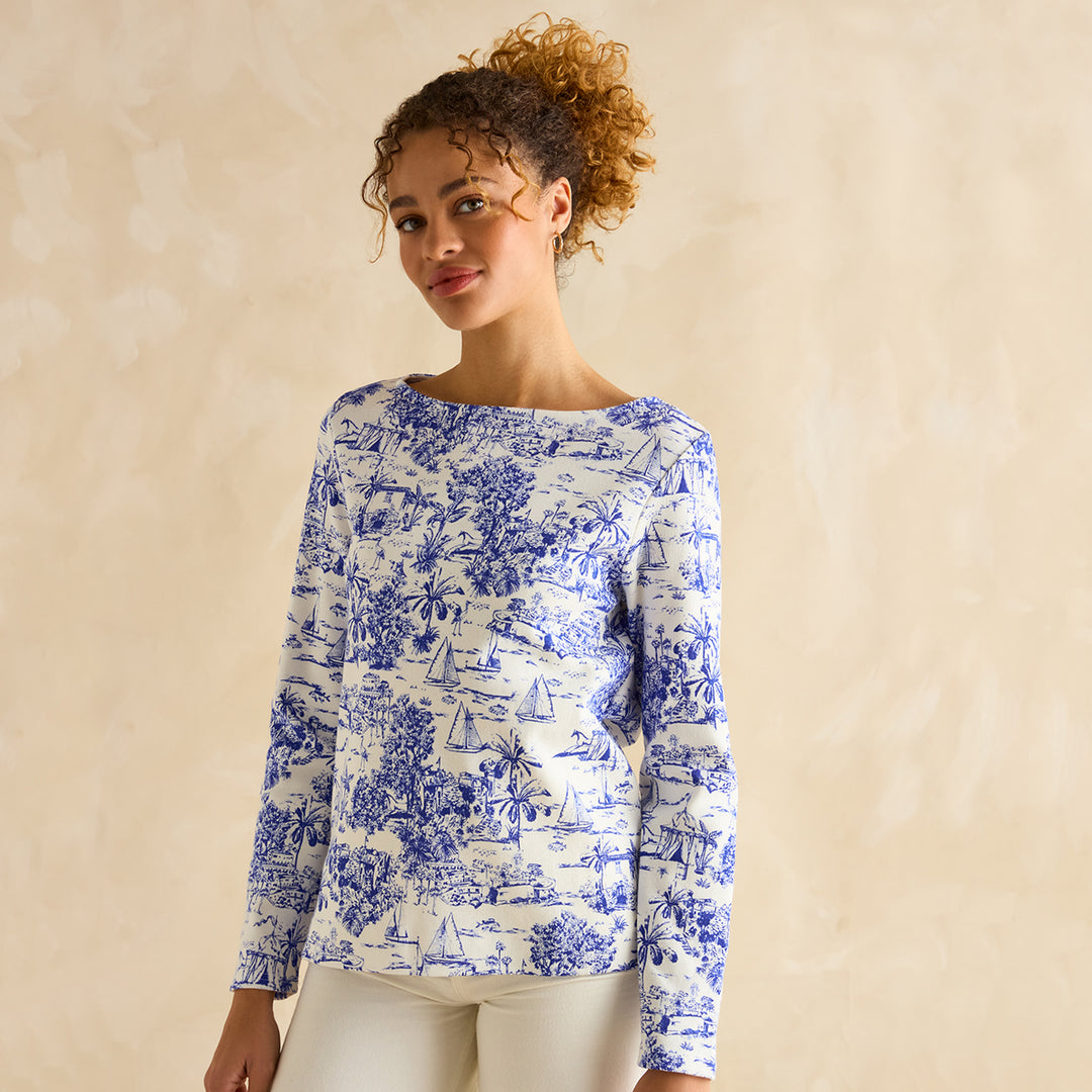 Joules Ladies Printed Harbour Top