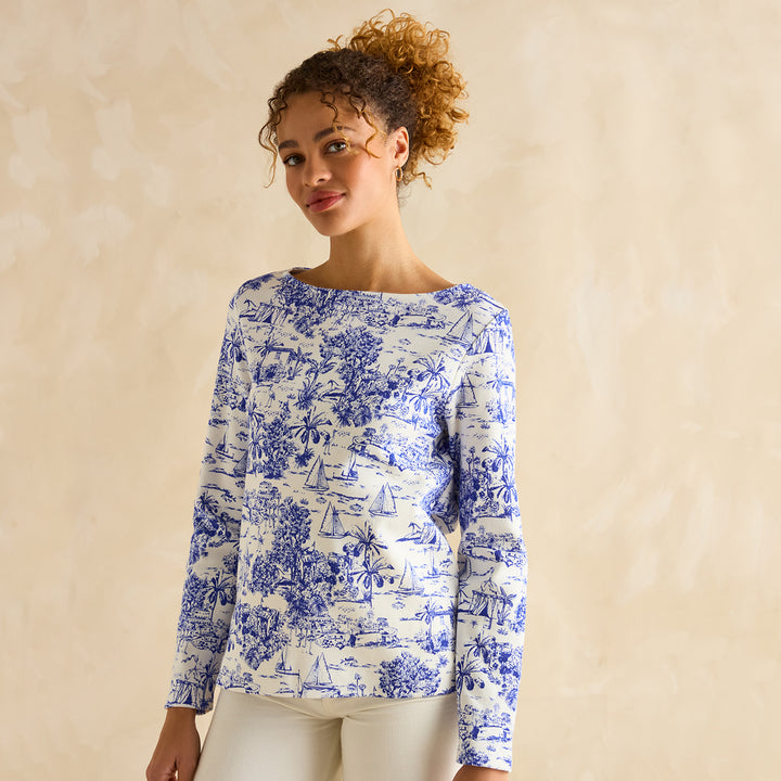 Joules Ladies Printed Harbour Top