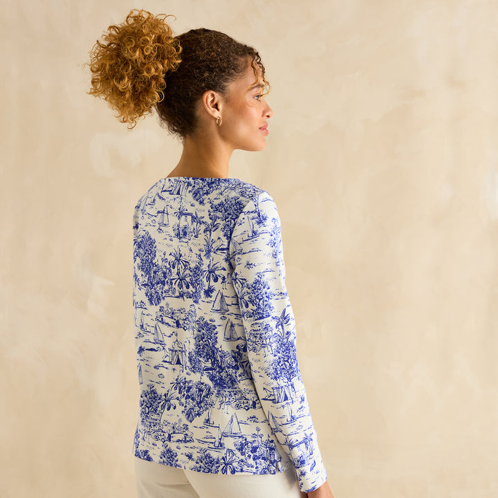 Joules Ladies Printed Harbour Top