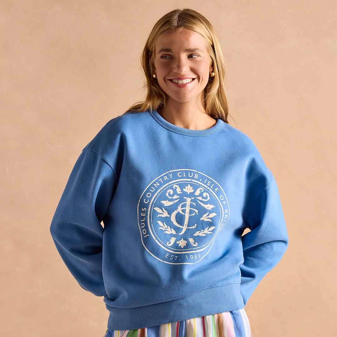 Joules Ladies Graphic Crew Sweat