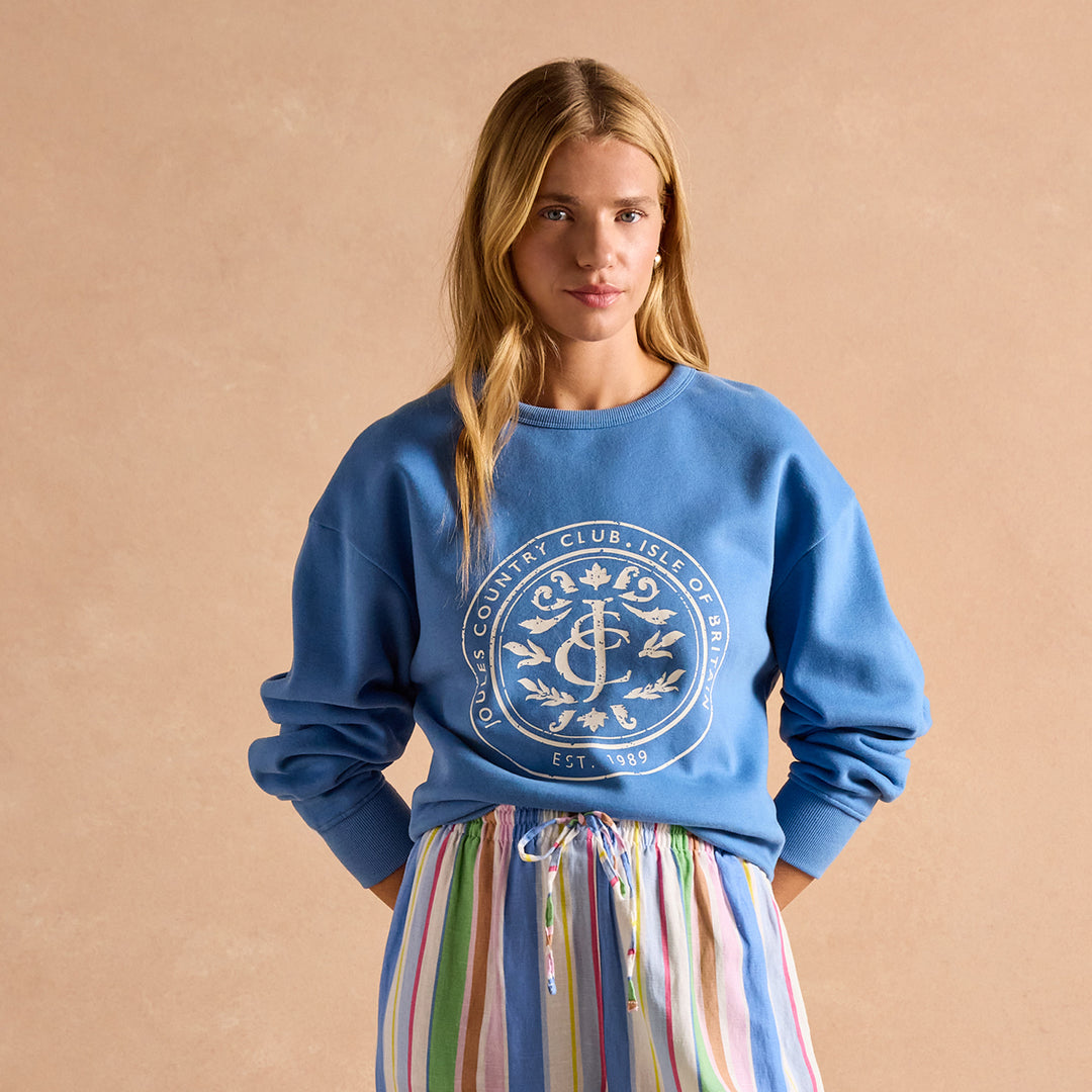 Joules Ladies Graphic Crew Sweat