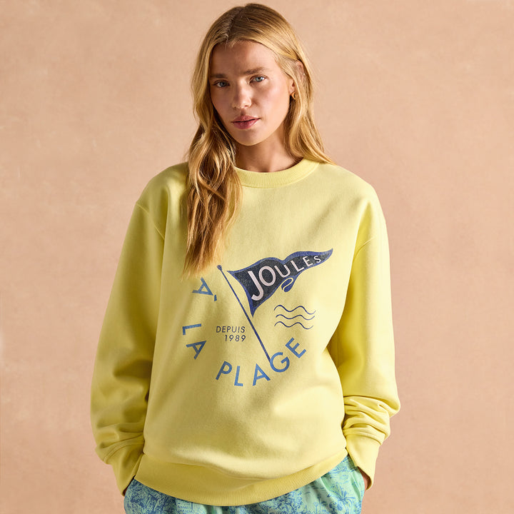 Joules Ladies Graphic Crew Sweat