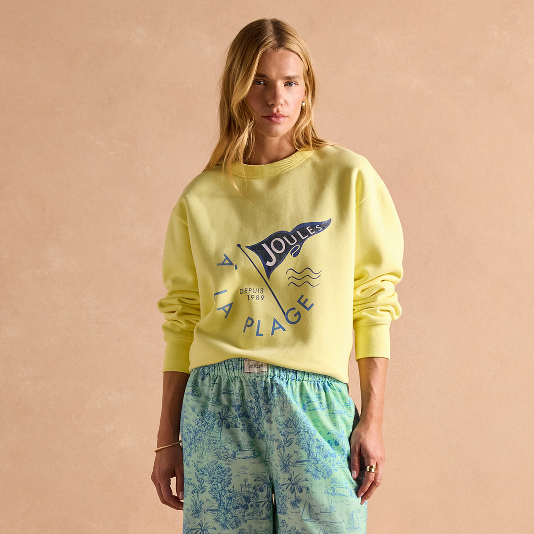 Joules Ladies Graphic Crew Sweat