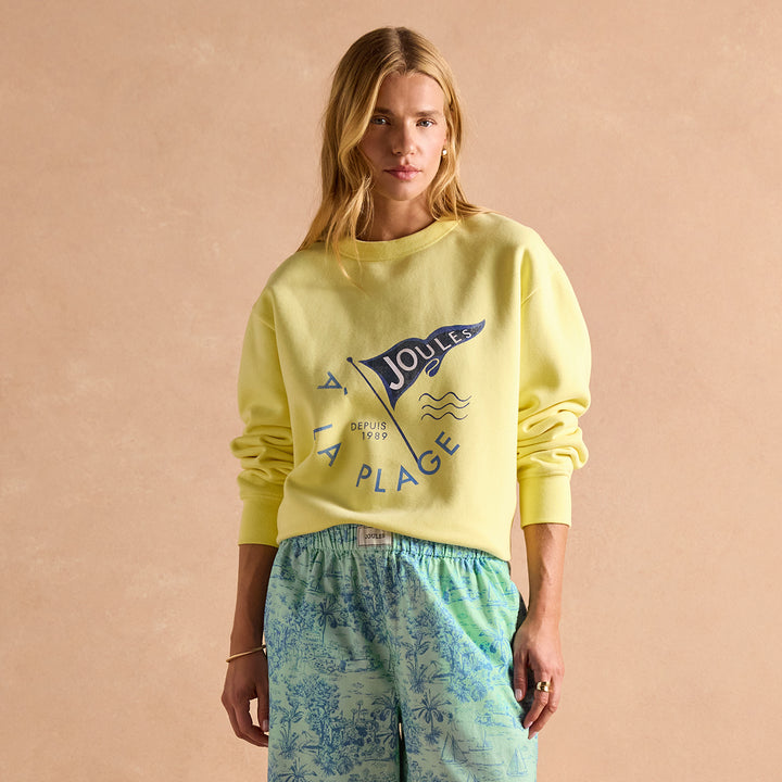 Joules Ladies Graphic Crew Sweat