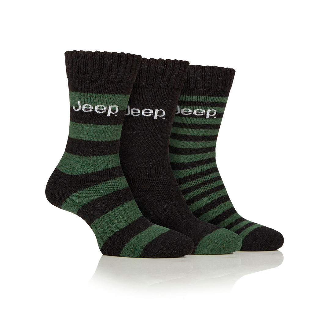 Jeep Mens Wool Blend Boot Socks