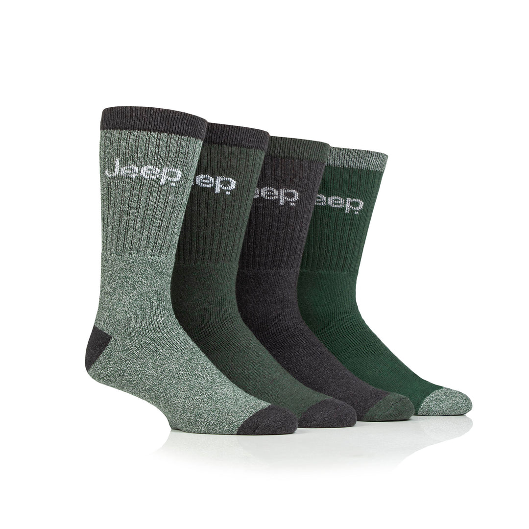 Jeep Mens Regenerated Cotton Boot Socks