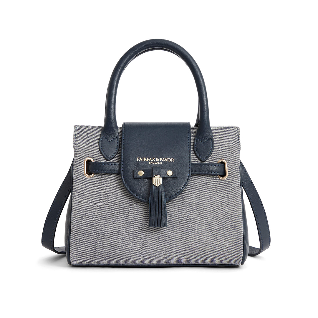 Fairfax & Favor Ladies Limited Edition Denim Suede Mini Windsor Handbag