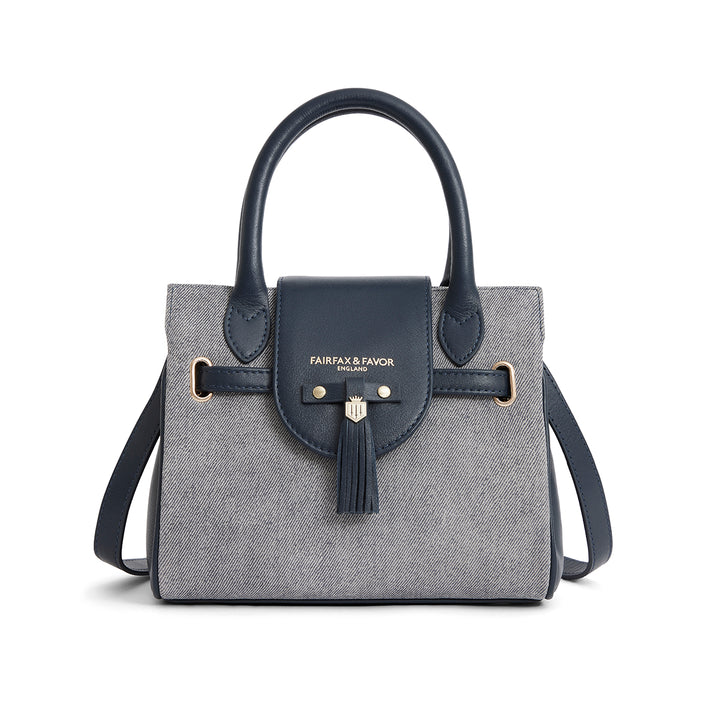 Fairfax & Favor Ladies Limited Edition Denim Suede Mini Windsor Handbag