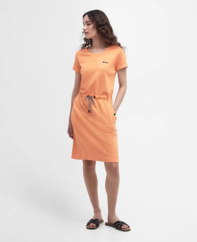 The Barbour Ladies Baymouth Dress in Peach#Peach