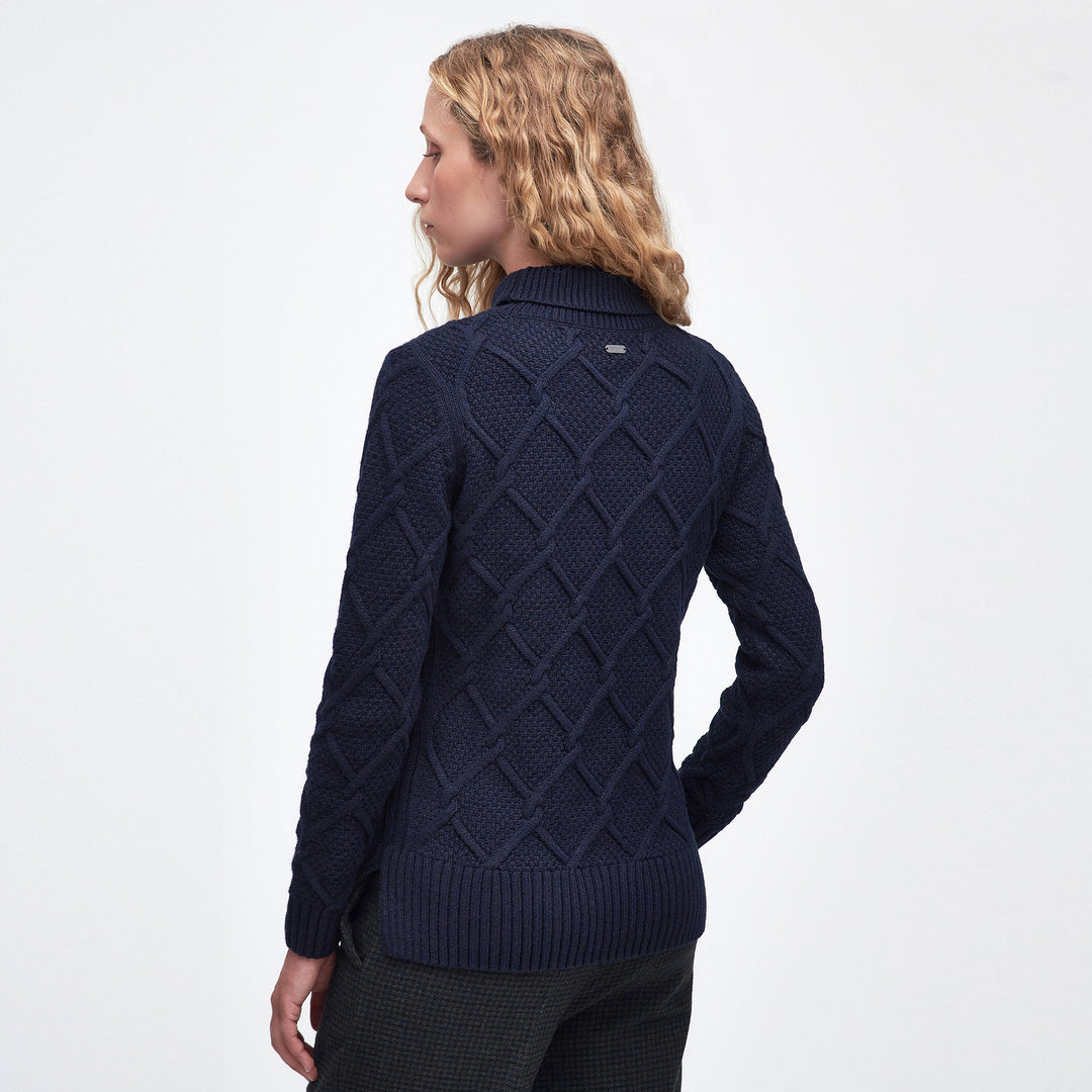 Barbour Ladies Burne Roll Neck Knitted Jumper