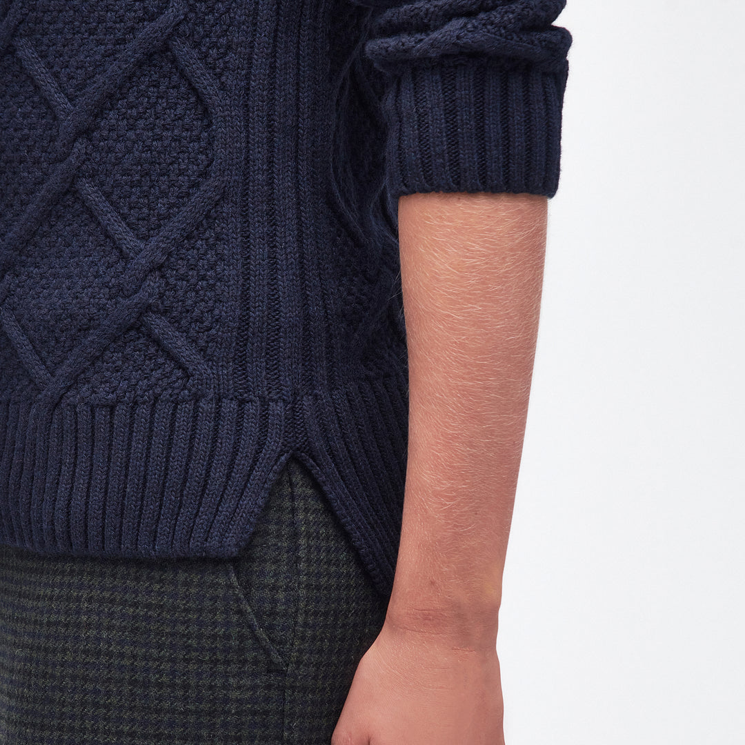 Barbour Ladies Burne Roll Neck Knitted Jumper