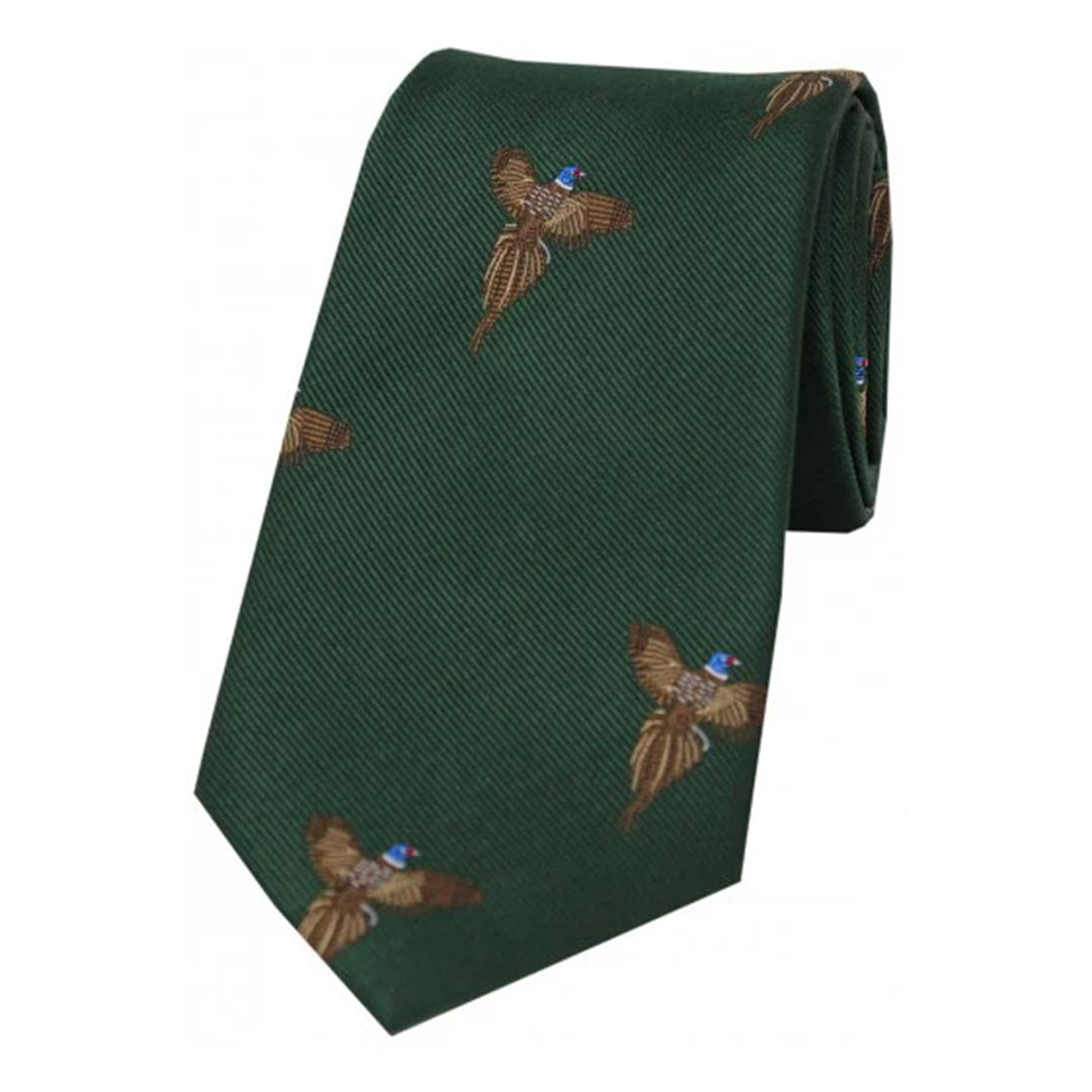 Latham & Taylor Mens Shooting Tie - Flying Pheasant