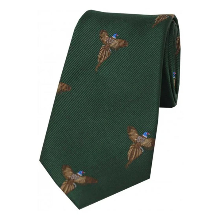 Latham & Taylor Mens Shooting Tie - Flying Pheasant