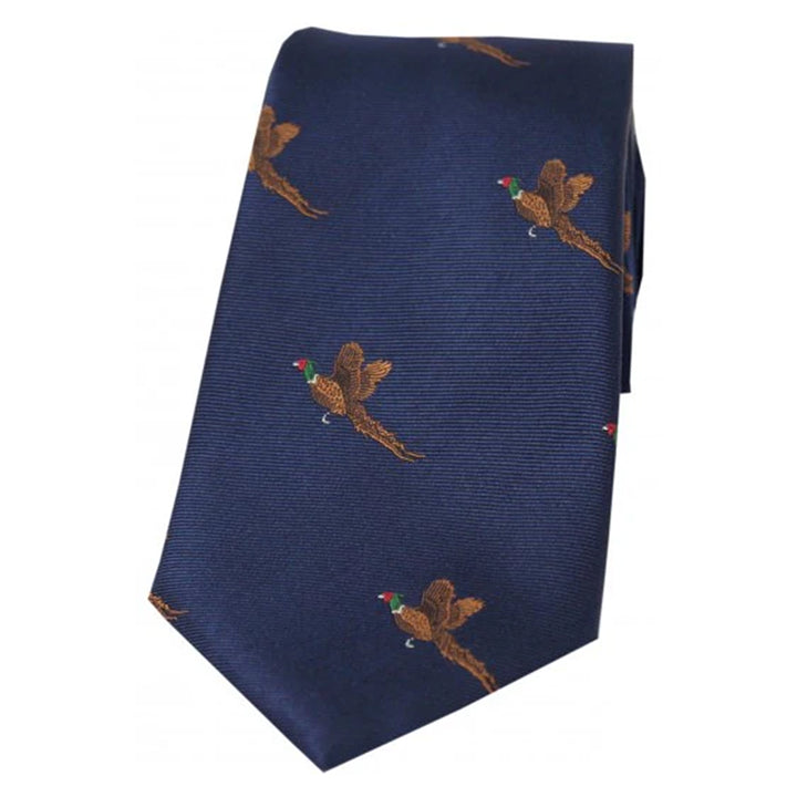 Latham & Taylor Mens Shooting Tie - Flying Pheasant