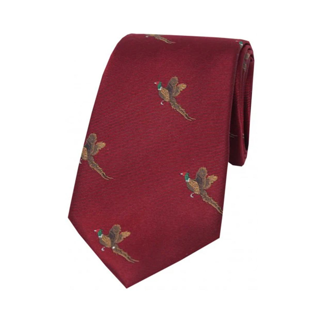 Latham & Taylor Mens Shooting Tie - Flying Pheasant