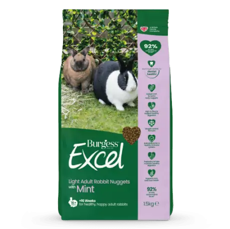 Burgess Excel Rabbit Light Nuggets 1.5kg