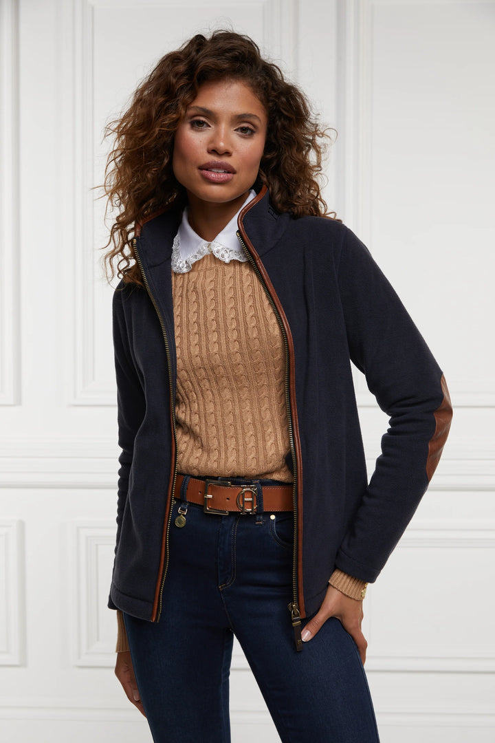 Holland Cooper Ladies Country Fleece Jacket in Navy#Navy