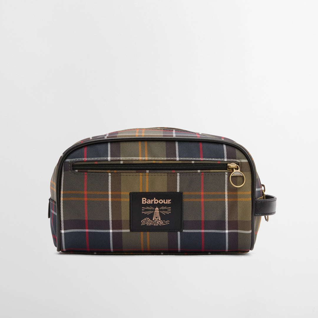 Barbour Mens Tartan Washbag