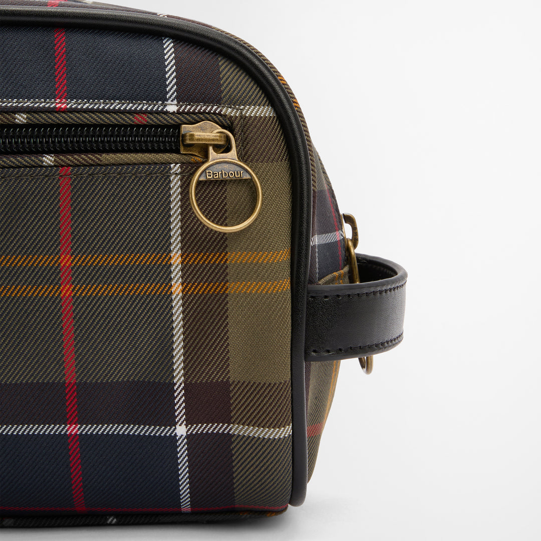 Barbour Mens Tartan Washbag