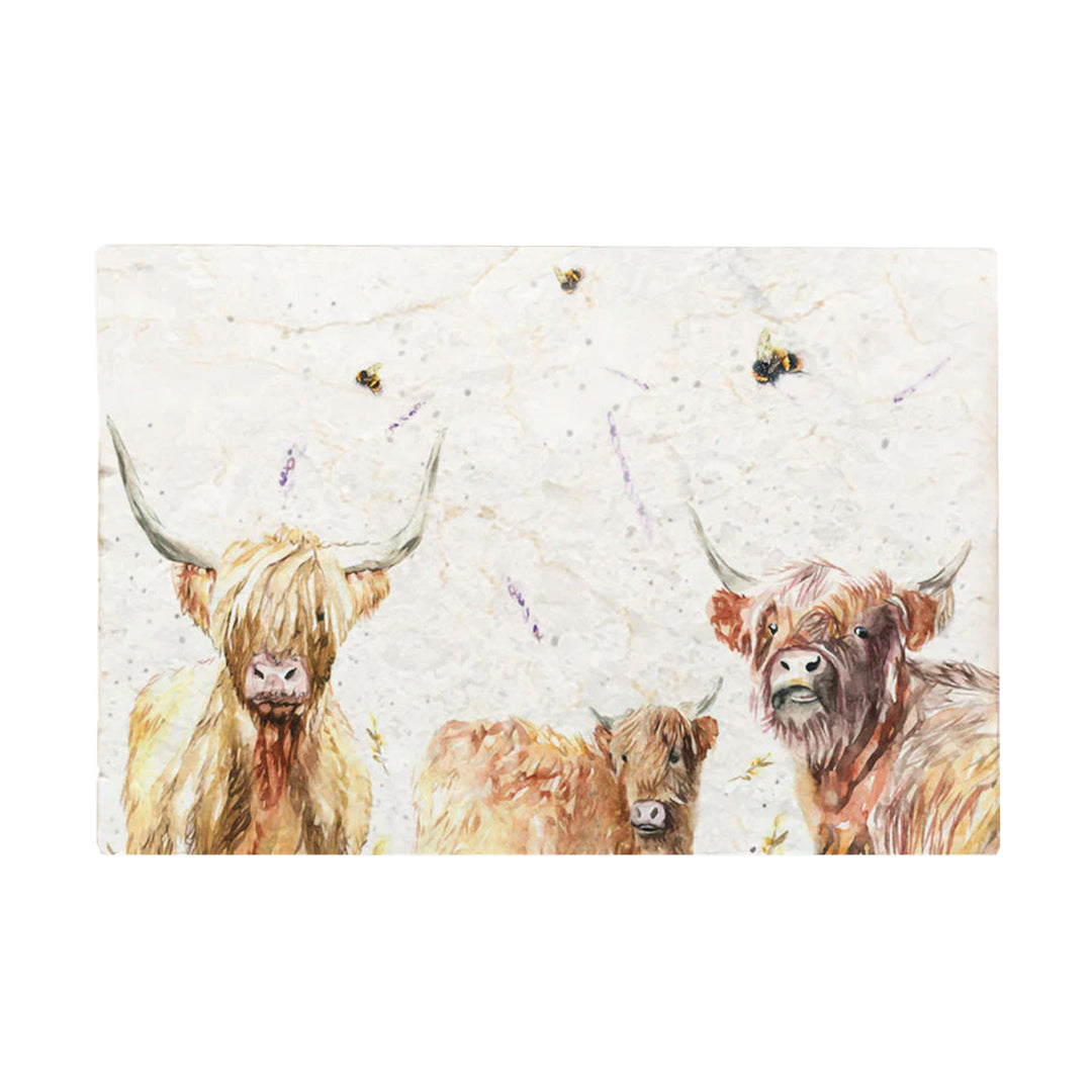 Country Creation Large Marble Platter - Family Portrait