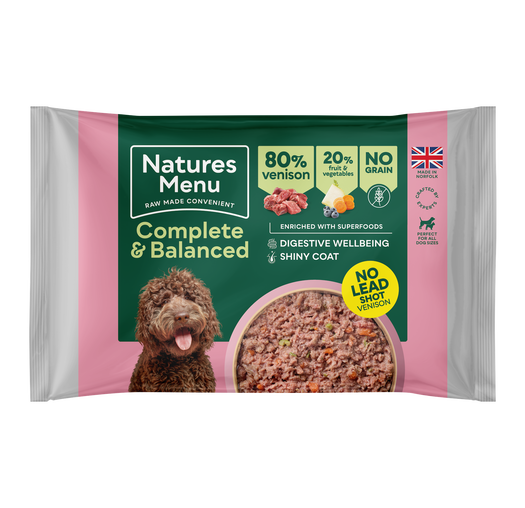 Natures Menu Raw Frozen 80% Venison Block