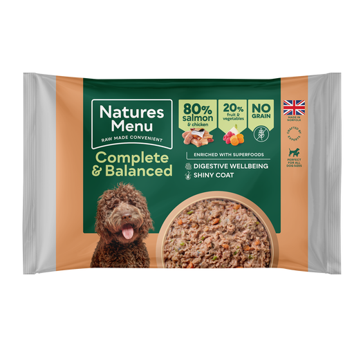 Natures Menu Raw Frozen 80% Salmon & Chicken Block