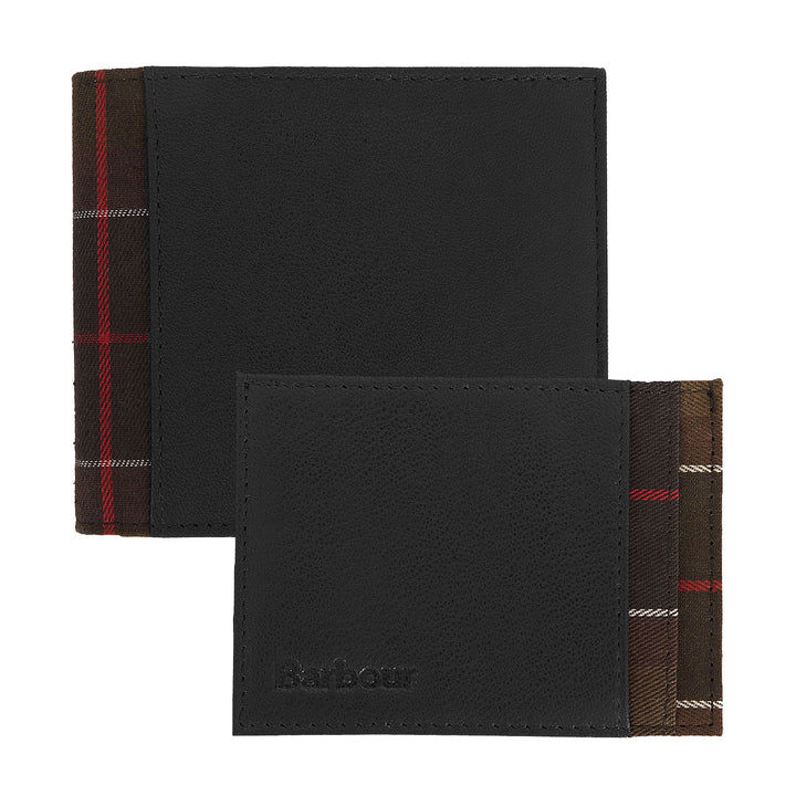 Barbour Leather/Tartan Wallet & Card Holder Gift Set