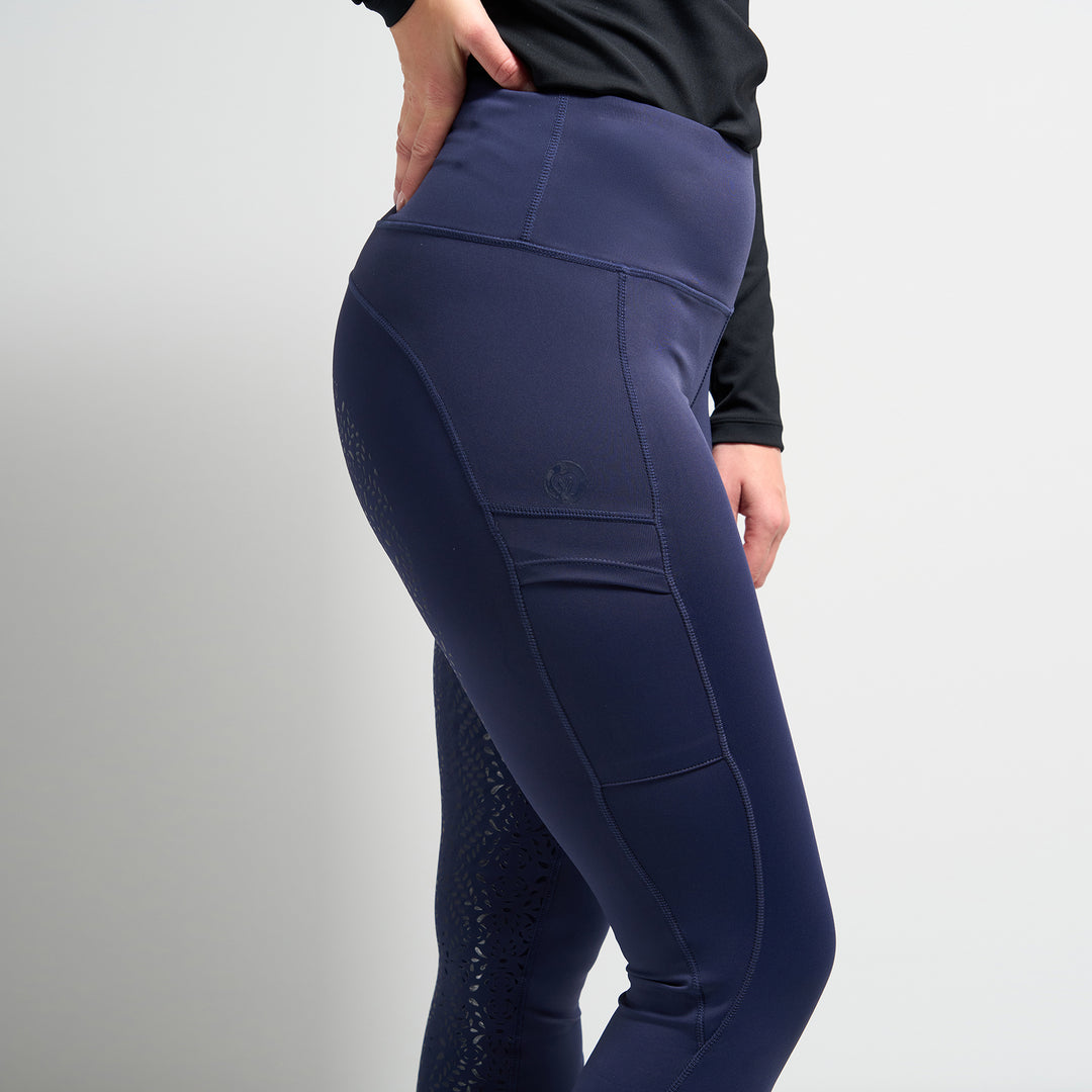 Millbry Hill Ladies Riding Tights with Gel Full Seat