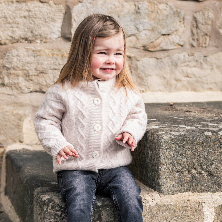 The Little Stamford Cable Knit Cardigan