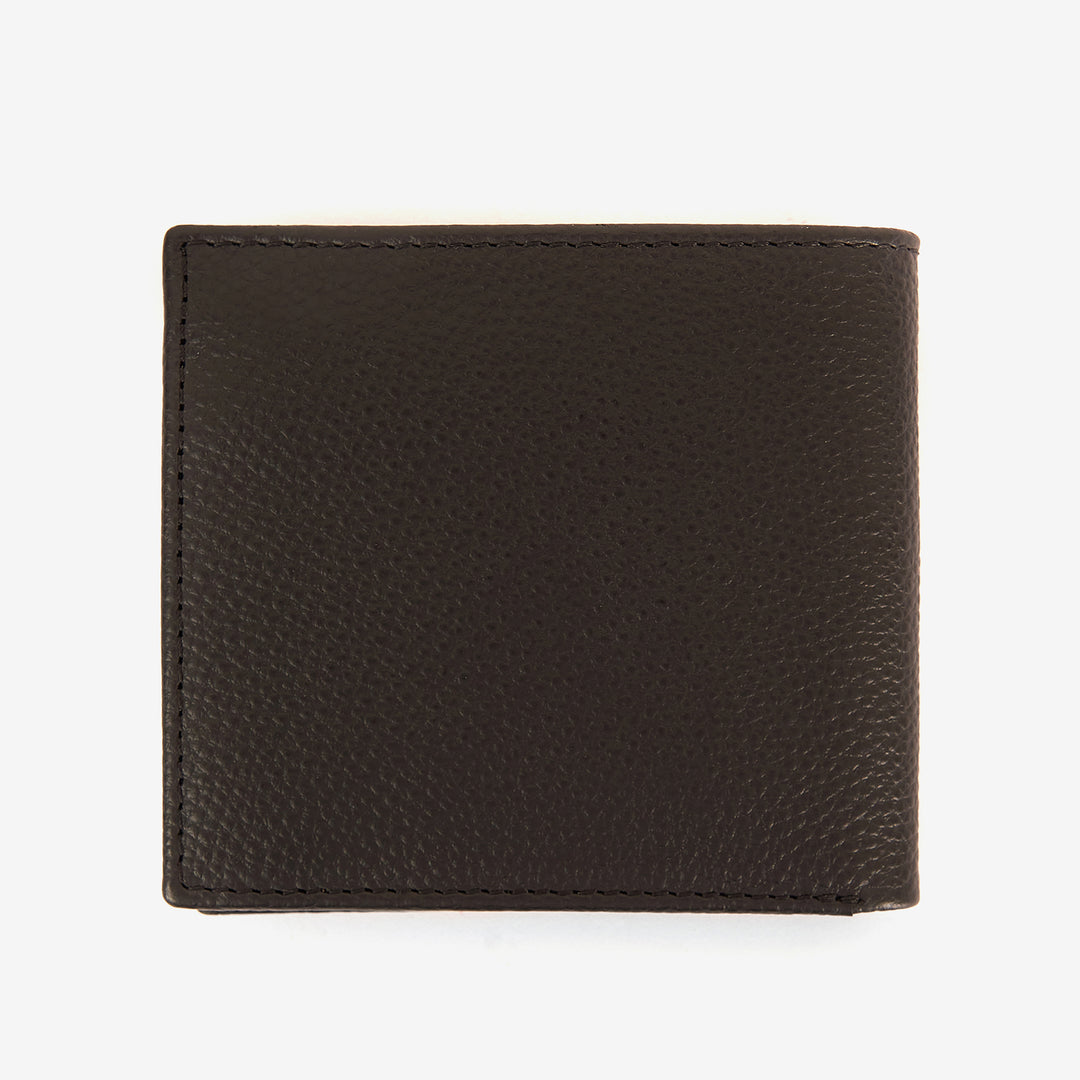 Barbour Logo Leather Billfold Wallet