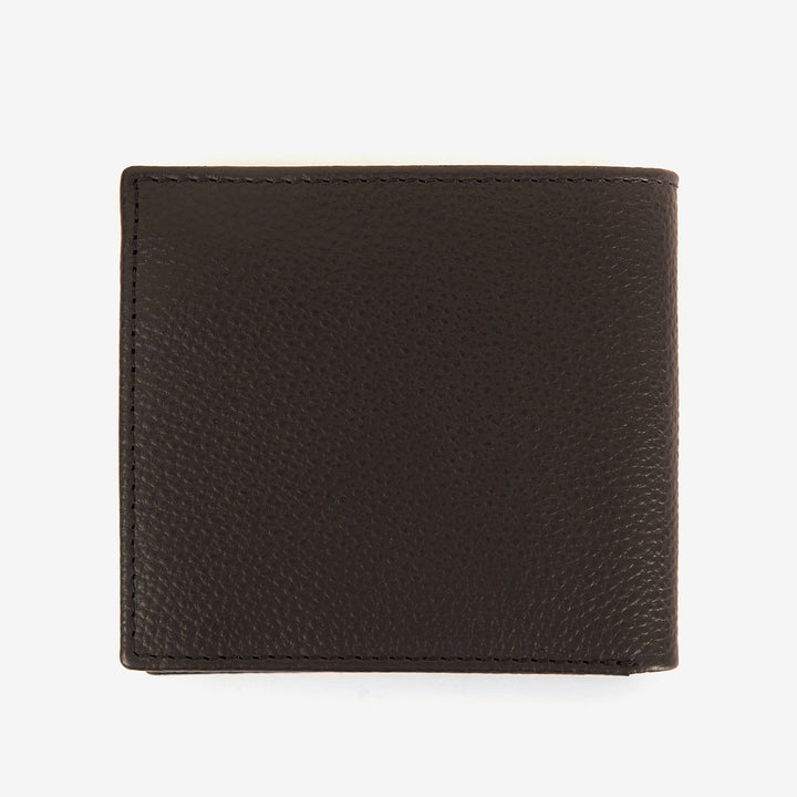 Barbour Logo Leather Billfold Wallet