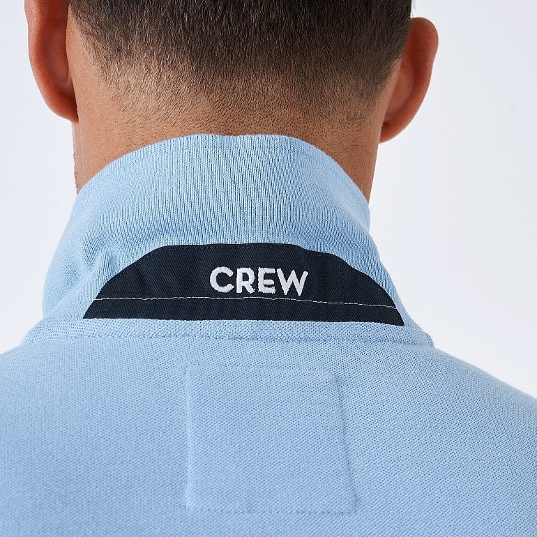 The Crew Mens Classic Pique Polo in Cornflower BlueCrew Mens Classic Pique Polo#Cornflower Blue