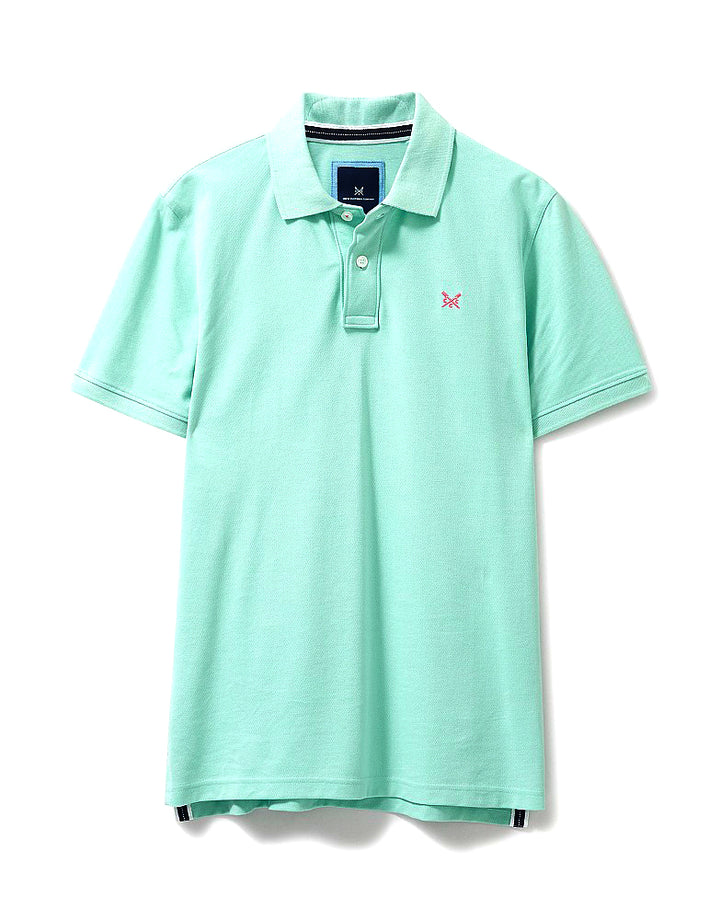 The Crew Mens Classic Pique Polo in Cornflower BlueCrew Mens Classic Pique Polo#Light Green