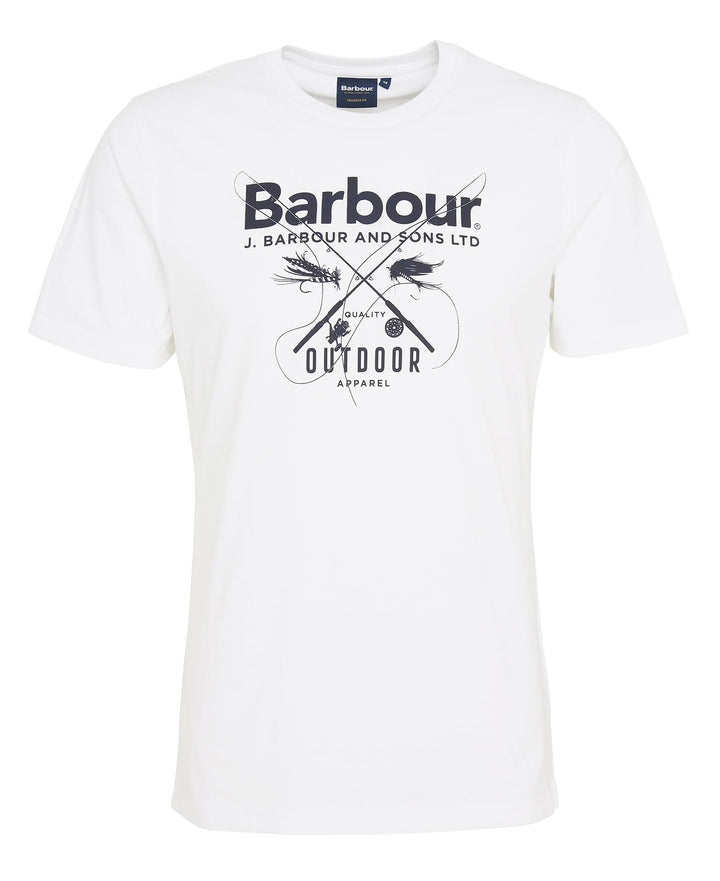 Barbour Mens Fly Tee#White