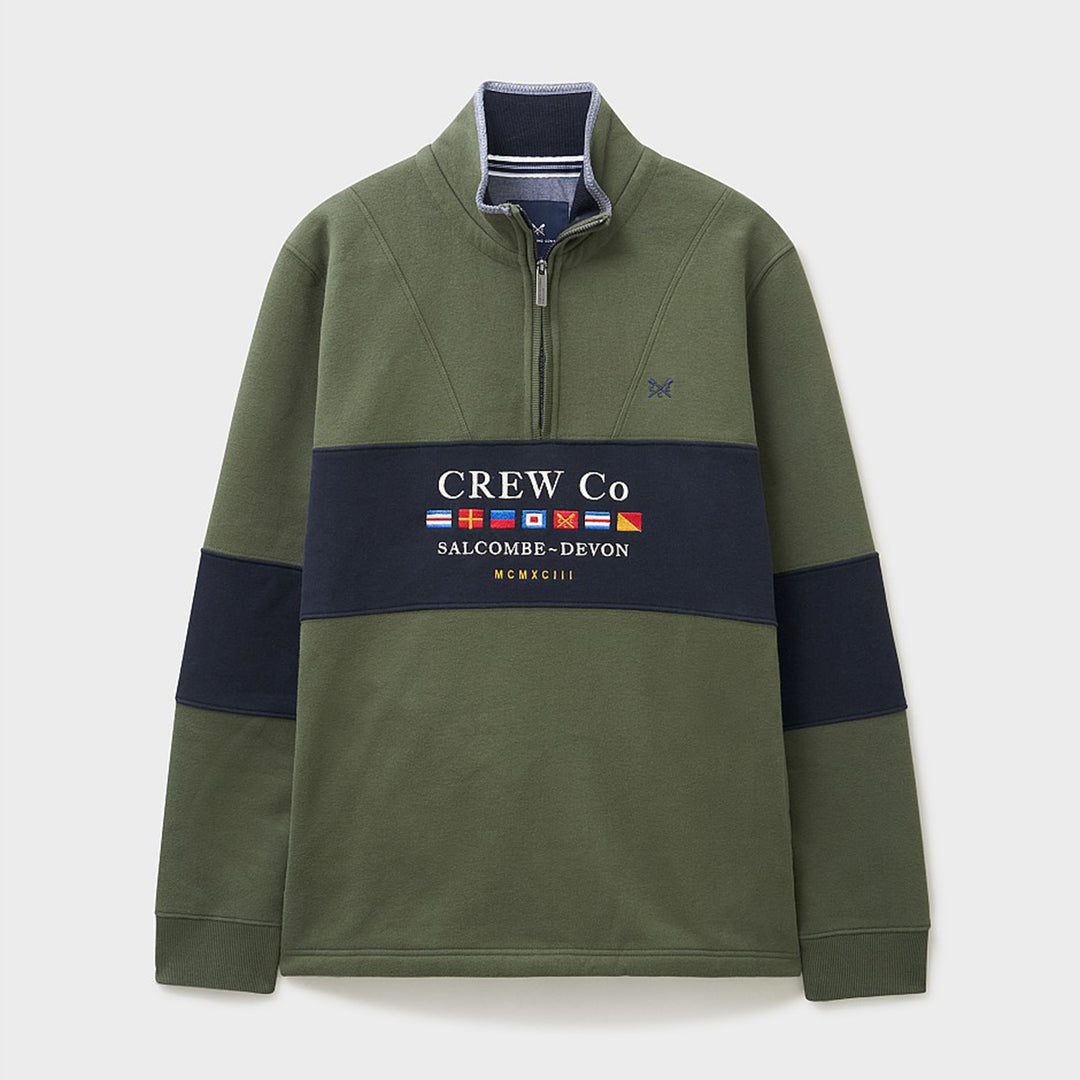 Crew Mens Waterside Graphic Half Zip