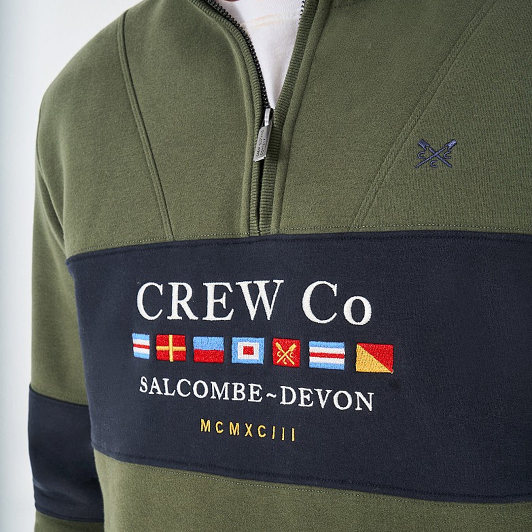 Crew Mens Waterside Graphic Half Zip