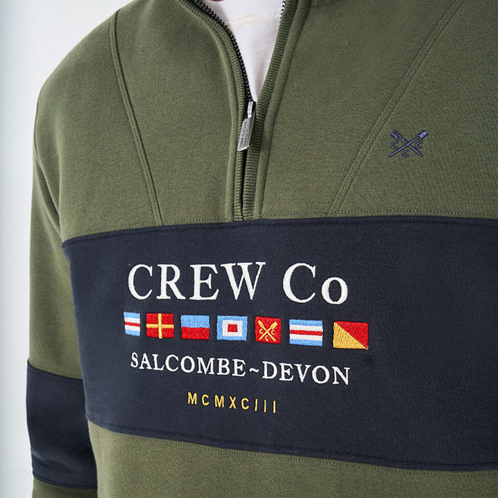 Crew Mens Waterside Graphic Half Zip