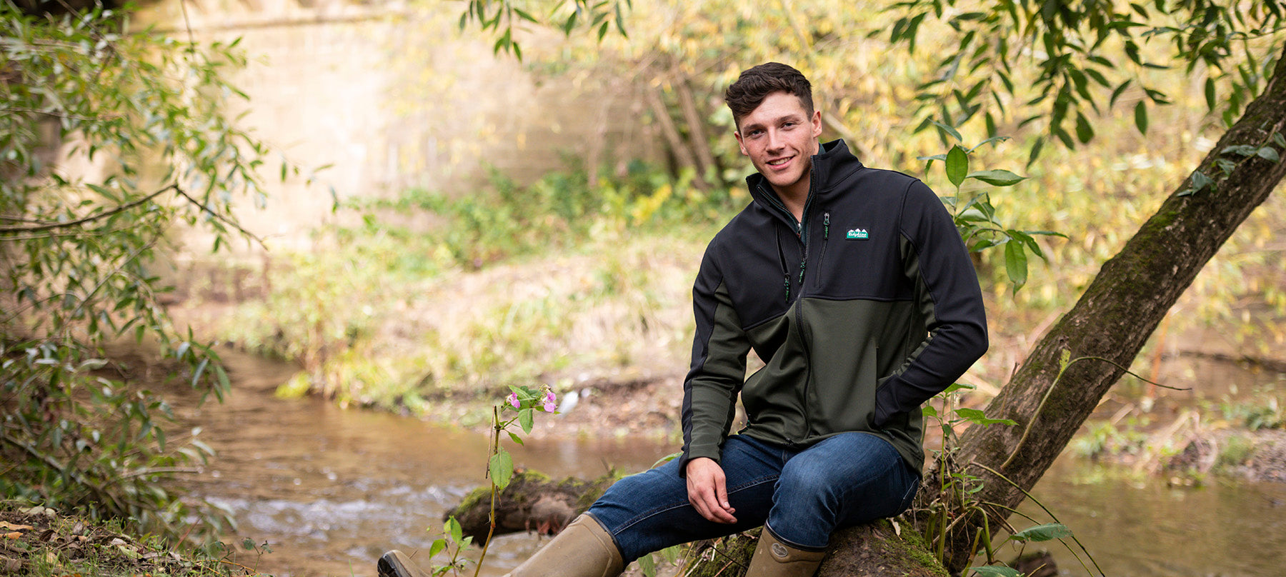 Man wearing Ridgeline Coat