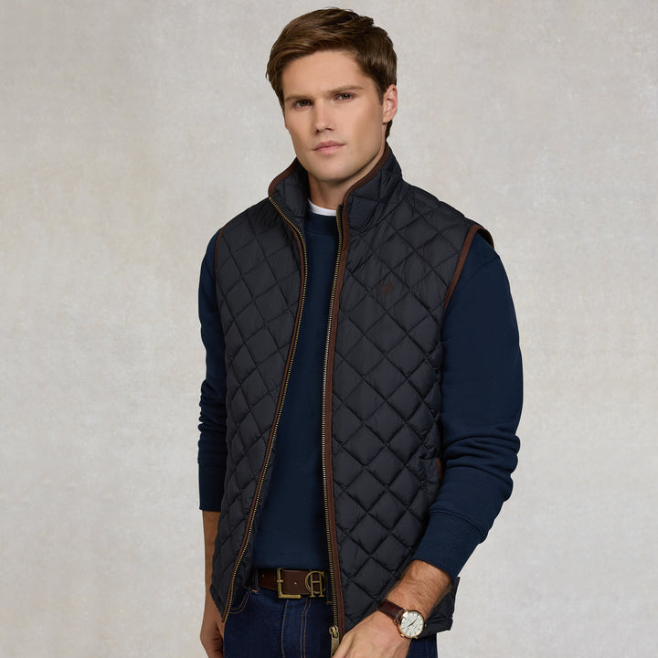 Holland Cooper Mens Country Quilted Gilet