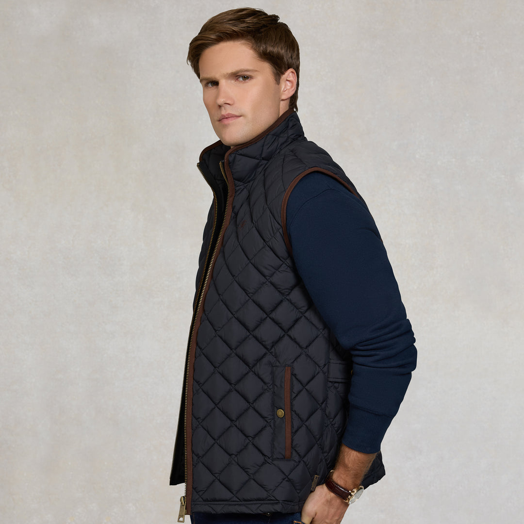 Holland Cooper Mens Country Quilted Gilet