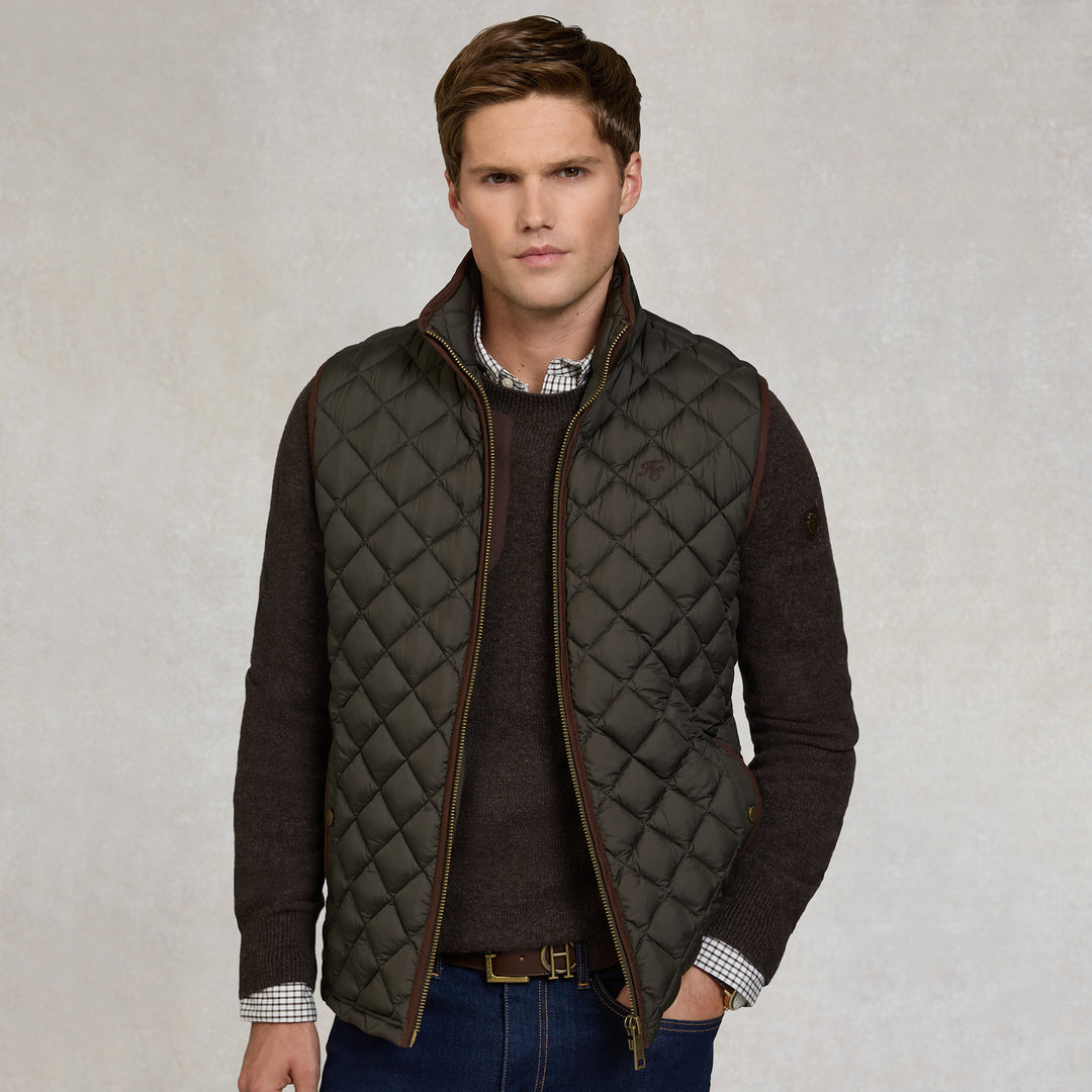 Holland Cooper Mens Country Quilted Gilet